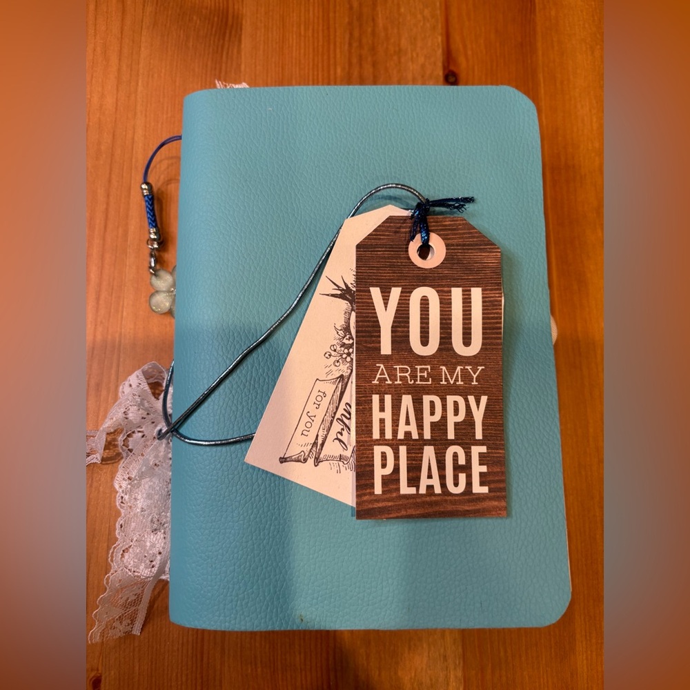 BLUE PERSONAL TRAVELLERS JOURNAL - HOME CRAFTED (PET EDITION) Reduced price